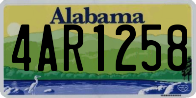 AL license plate 4AR1258