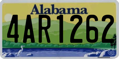 AL license plate 4AR1262
