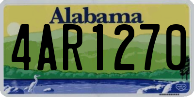 AL license plate 4AR1270