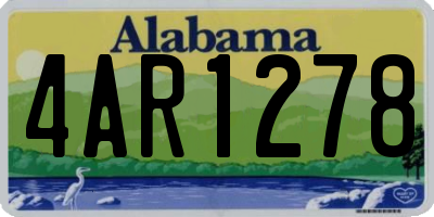 AL license plate 4AR1278