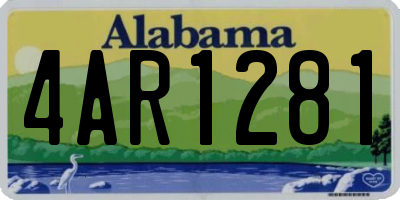 AL license plate 4AR1281