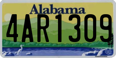 AL license plate 4AR1309