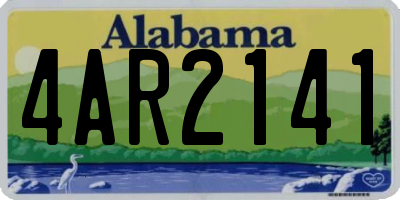 AL license plate 4AR2141