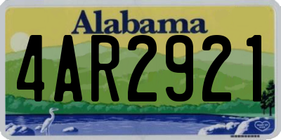 AL license plate 4AR2921