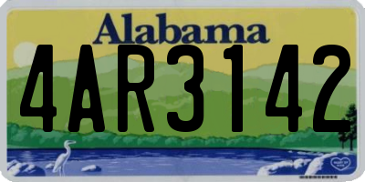 AL license plate 4AR3142