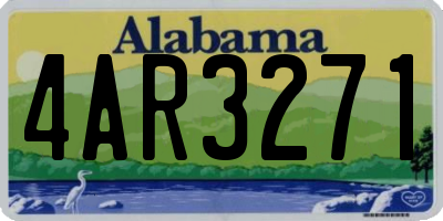 AL license plate 4AR3271