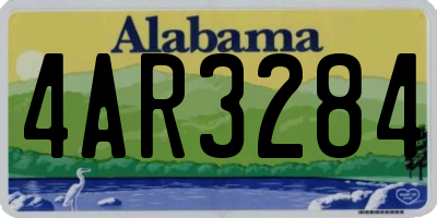 AL license plate 4AR3284