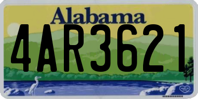 AL license plate 4AR3621