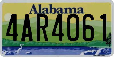 AL license plate 4AR4061