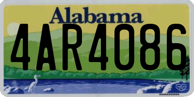 AL license plate 4AR4086