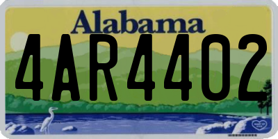 AL license plate 4AR4402