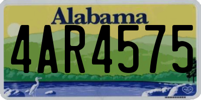 AL license plate 4AR4575