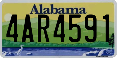 AL license plate 4AR4591