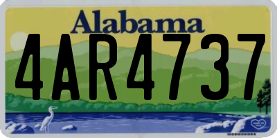 AL license plate 4AR4737