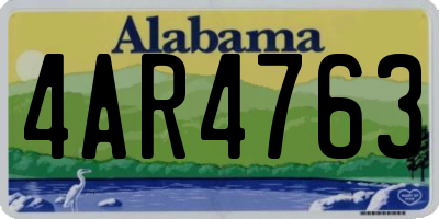 AL license plate 4AR4763