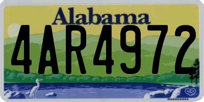 AL license plate 4AR4972