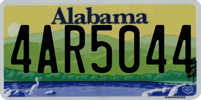 AL license plate 4AR5044