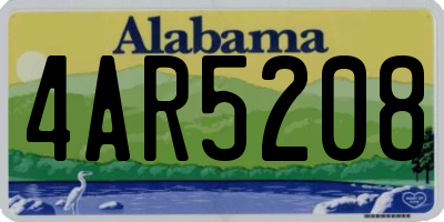 AL license plate 4AR5208