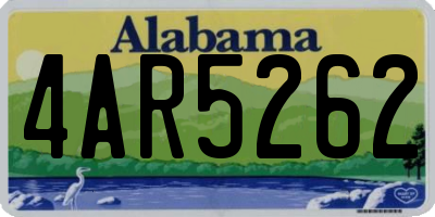 AL license plate 4AR5262