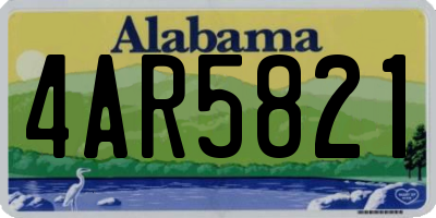 AL license plate 4AR5821