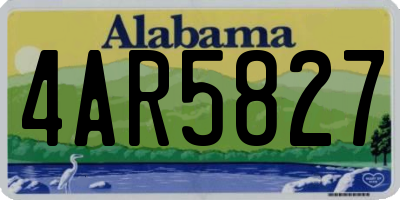 AL license plate 4AR5827