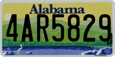 AL license plate 4AR5829