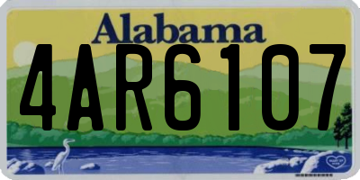 AL license plate 4AR6107