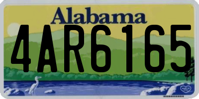 AL license plate 4AR6165
