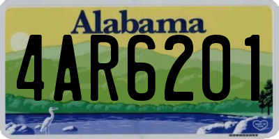 AL license plate 4AR6201