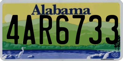 AL license plate 4AR6733