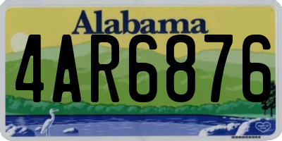 AL license plate 4AR6876