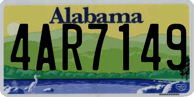 AL license plate 4AR7149