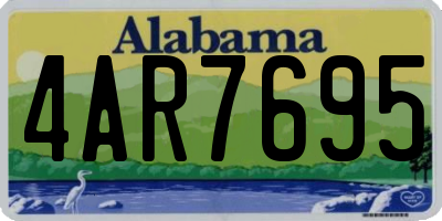 AL license plate 4AR7695