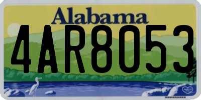 AL license plate 4AR8053