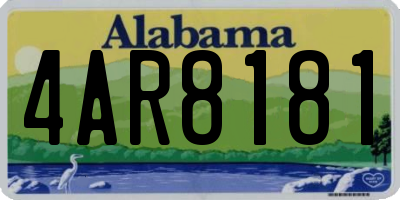 AL license plate 4AR8181