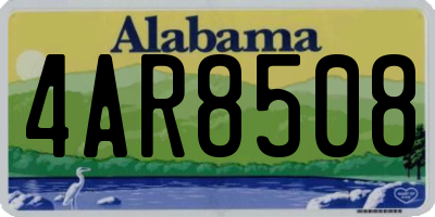 AL license plate 4AR8508