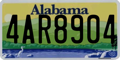 AL license plate 4AR8904
