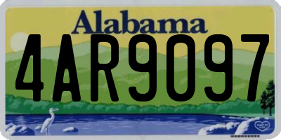AL license plate 4AR9097