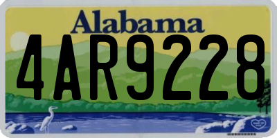 AL license plate 4AR9228