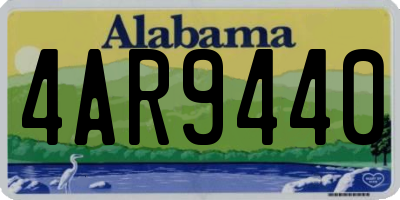 AL license plate 4AR9440