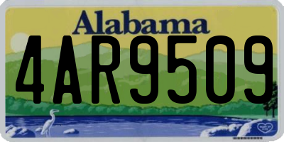 AL license plate 4AR9509