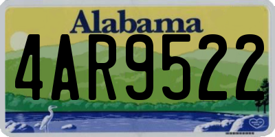 AL license plate 4AR9522