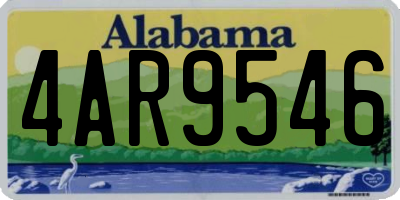 AL license plate 4AR9546
