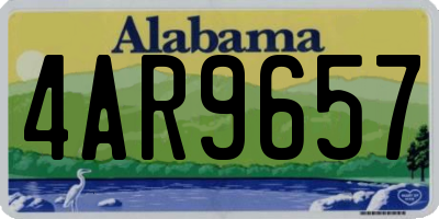 AL license plate 4AR9657