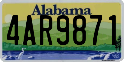 AL license plate 4AR9871