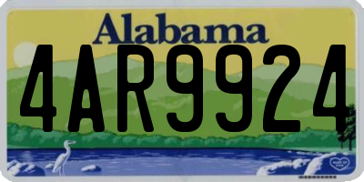 AL license plate 4AR9924