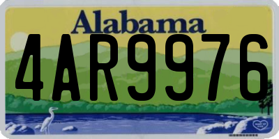 AL license plate 4AR9976