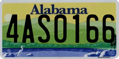 AL license plate 4AS0166