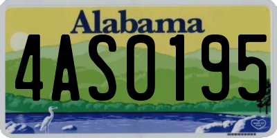 AL license plate 4AS0195