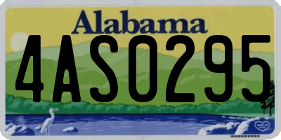 AL license plate 4AS0295